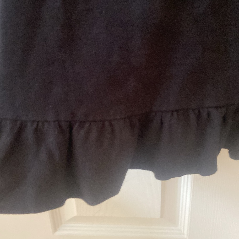 LOFT Black Ruffle Hem top - Picture 6 of 6
